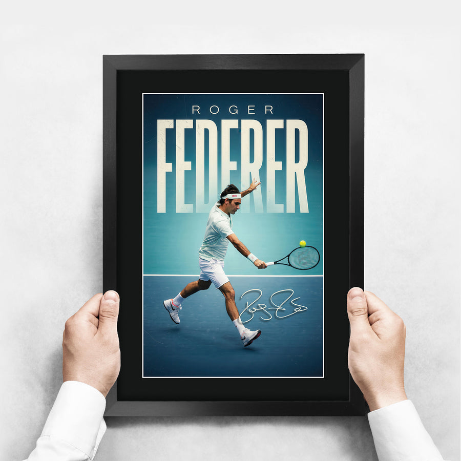 The framed print held up to show its size