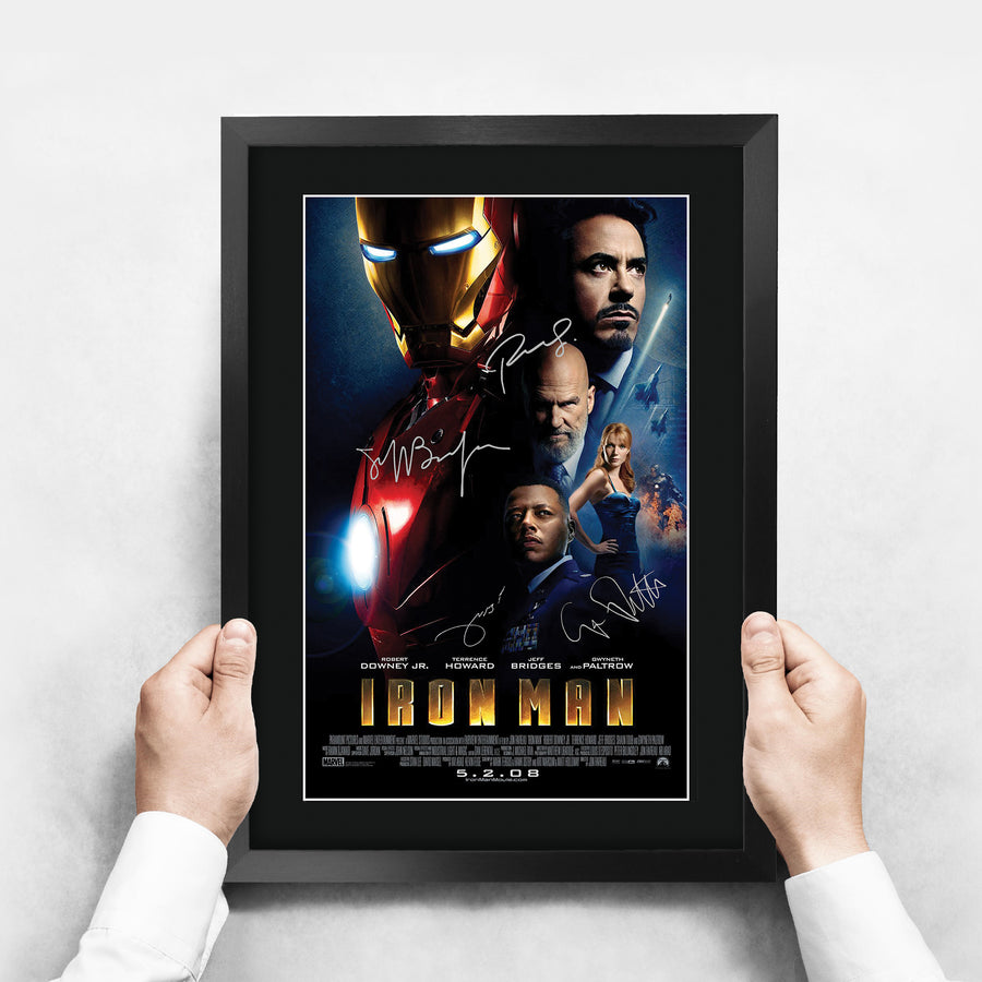 The framed print held up to show its size