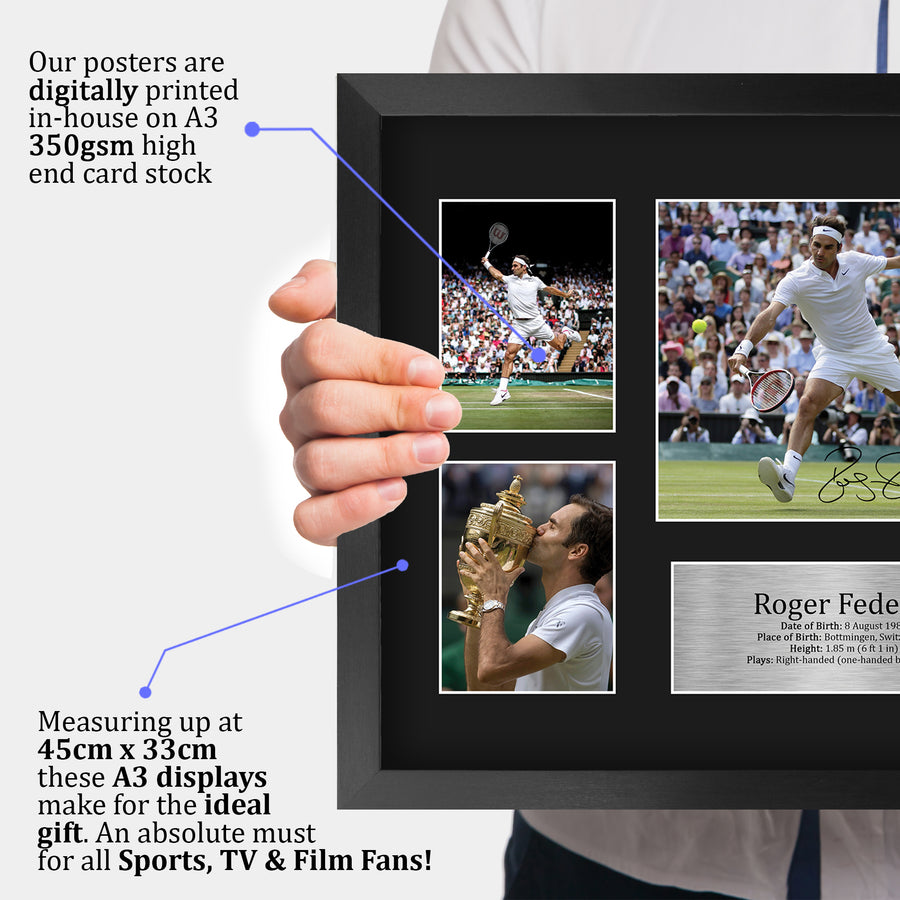 The framed print held up to show its size