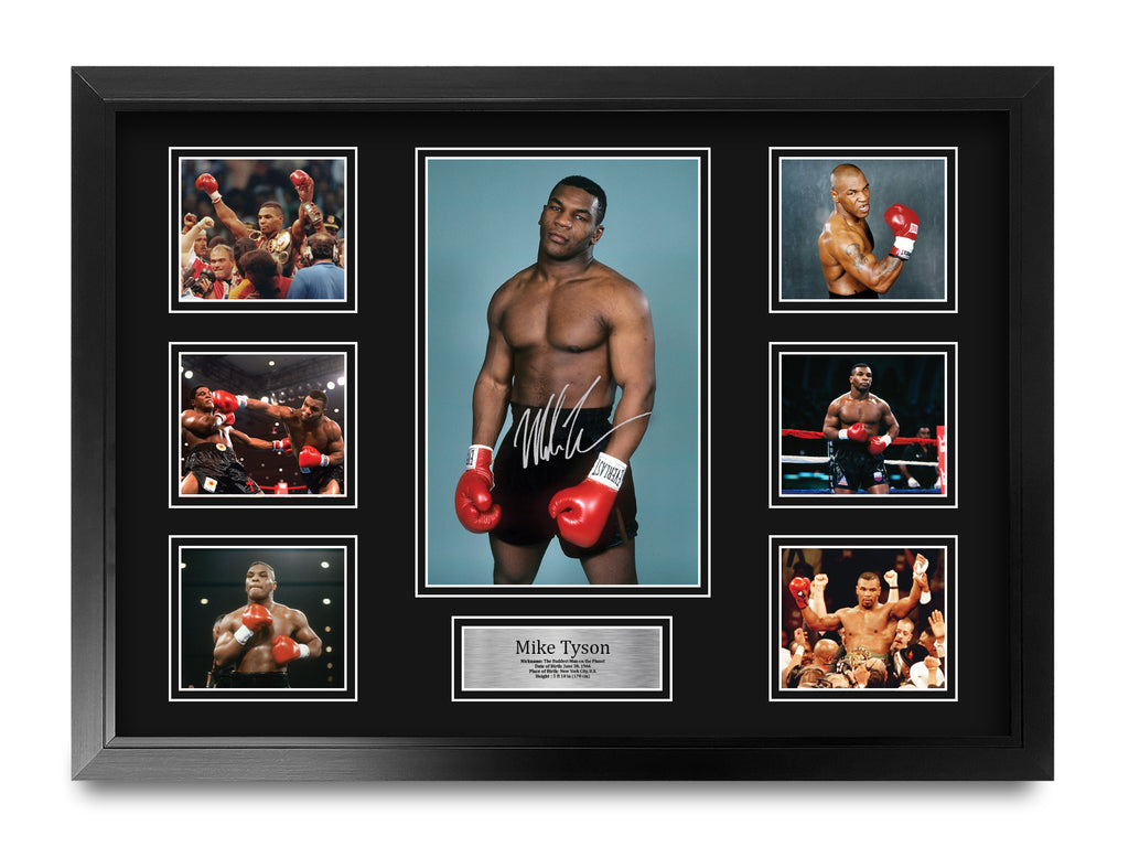 A2 Framed Mike Tyson Boxing A3 framed print