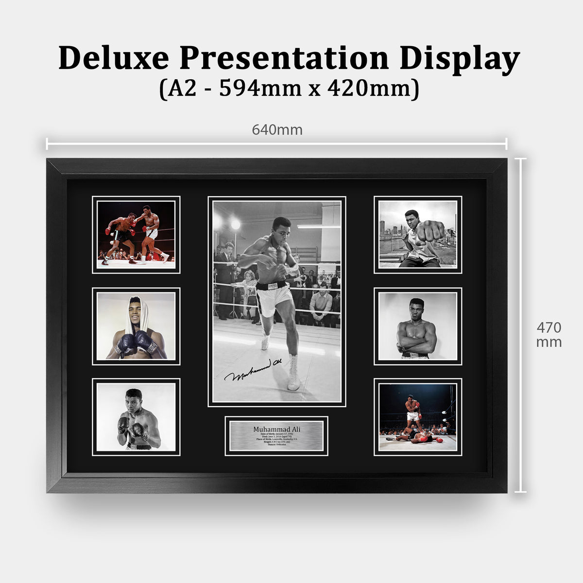 Muhammad Ali II A3 framed print, view 2