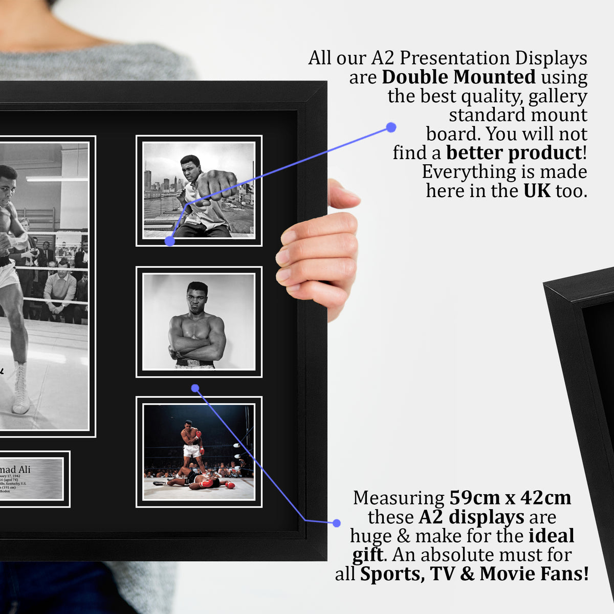 Muhammad Ali II A3 framed print, view 4