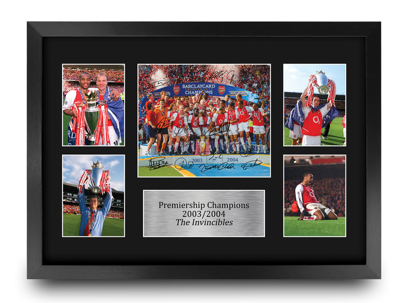 Gunners 2004 Champions Prem League The Invincibles A3 Framed Print