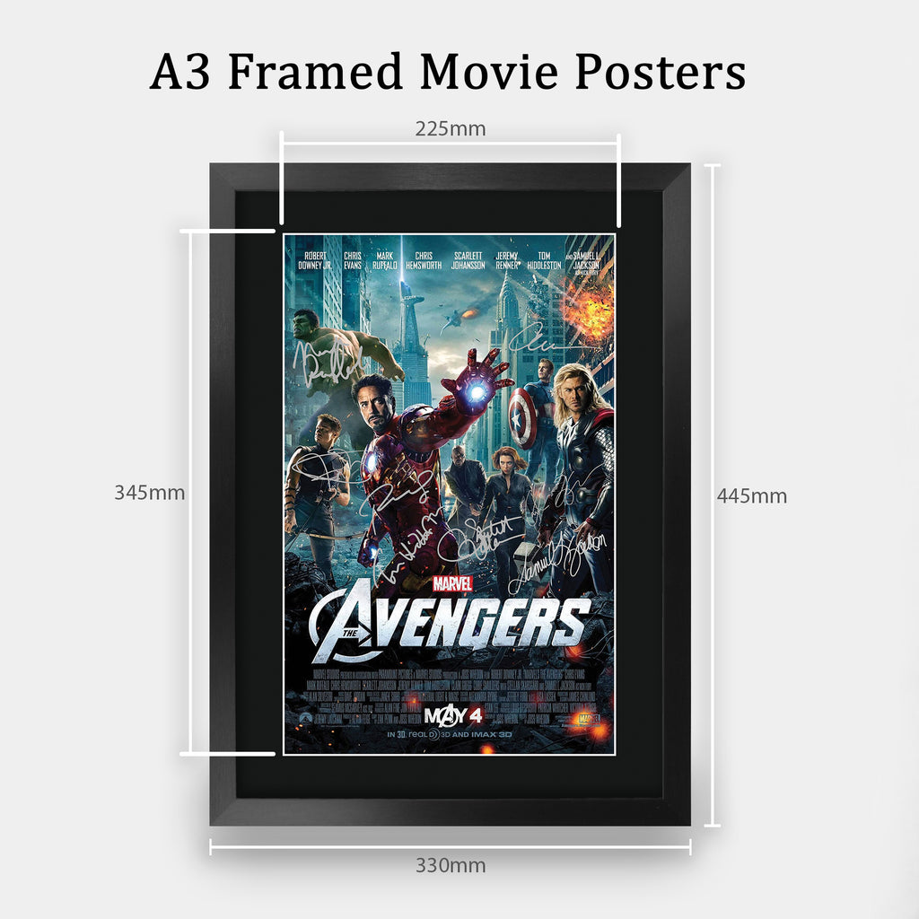 Avengers The Cast A3 framed print, view 2