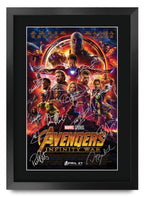 Avengers Infinity War Movie Poster Robert Downey Jr Chris Evans Chris Hemsworth A3 framed print