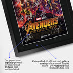 Avengers Infinity War Movie Poster Robert Downey Jr Chris Evans Chris Hemsworth A3 framed print, view 4