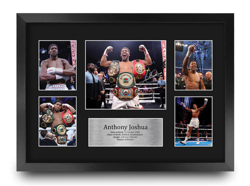 Anthony Joshua A3 framed print