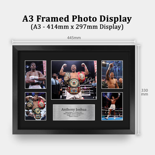 Anthony Joshua A3 framed print, view 2