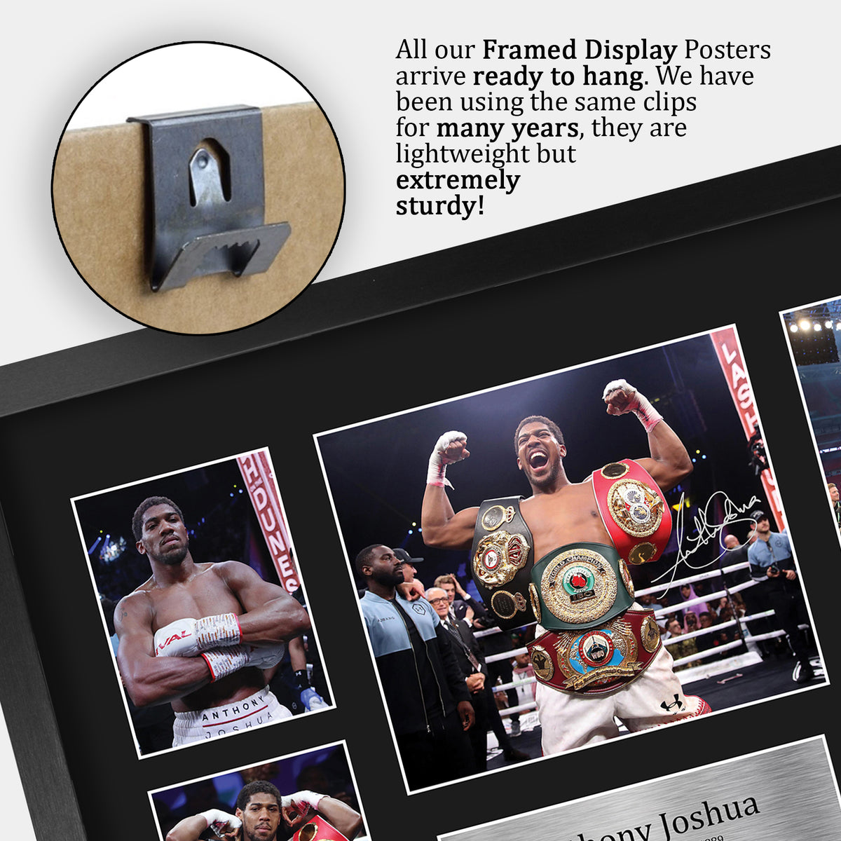 Anthony Joshua A3 framed print, view 5