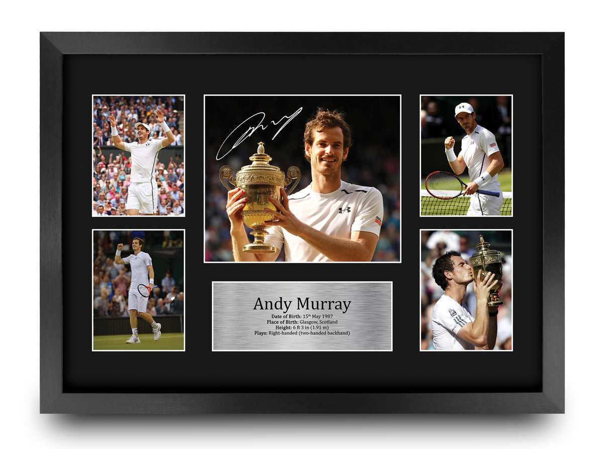 Andy Murray A3 framed print