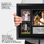 Andy Murray A3 framed print, view 3