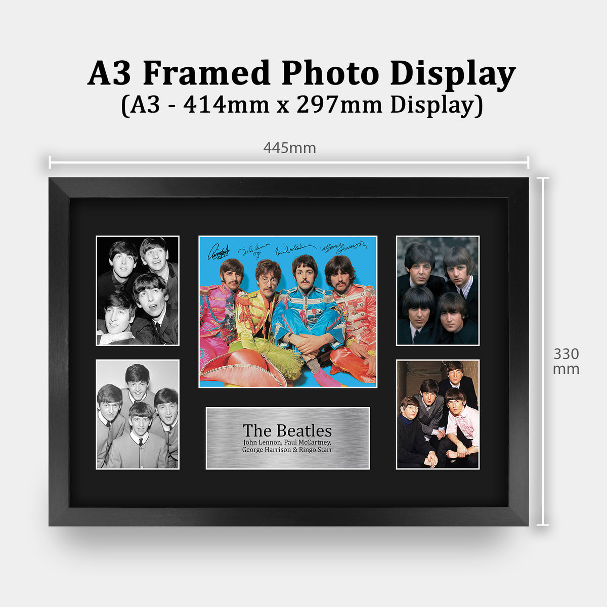 The Beatles A3 framed print, view 2
