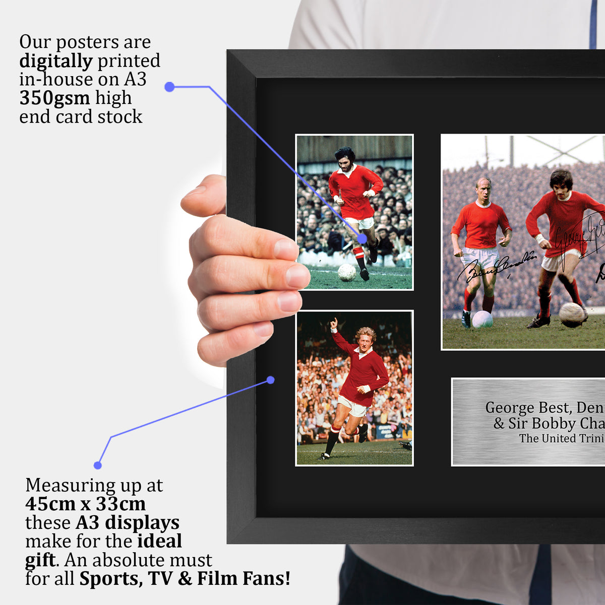 Best Charlton Law The Holy Trinity A3 framed print, view 3