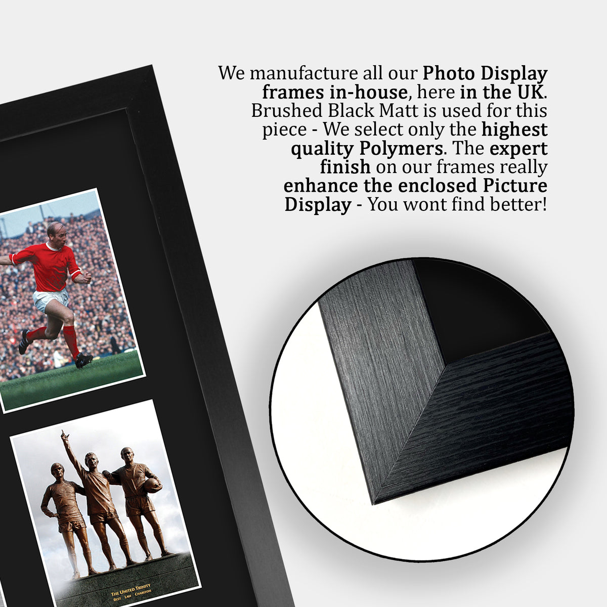 Best Charlton Law The United Holy Trinity A3 framed print, view 6