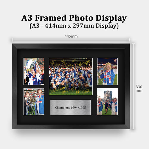 Blackburn Rovers Premier League Champions 1994-1995 A3 framed print, view 2