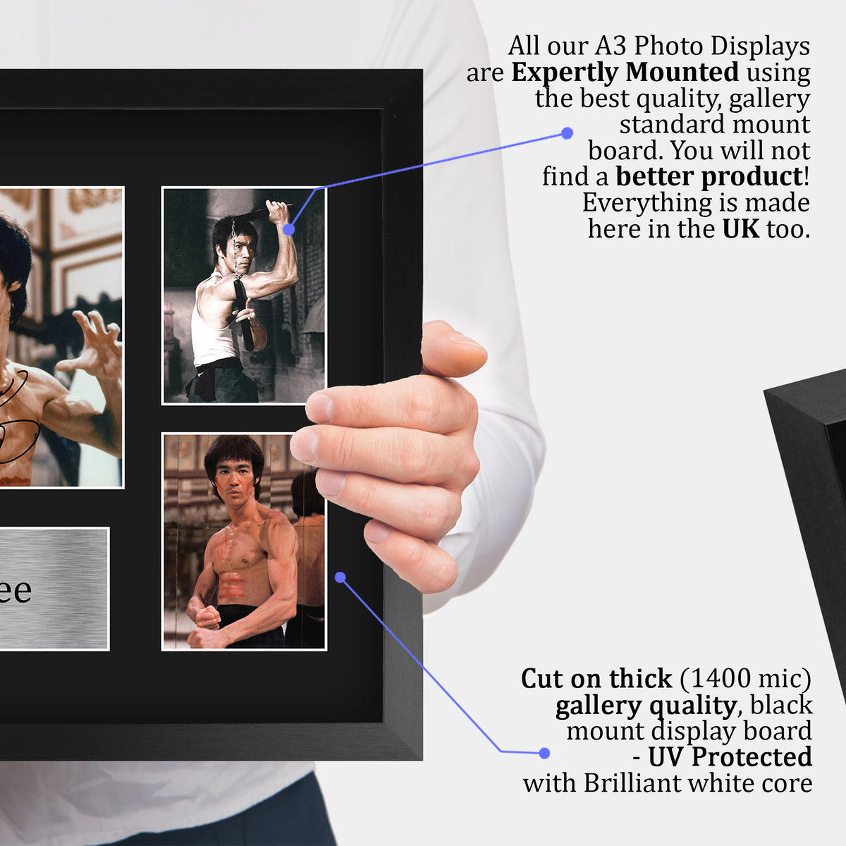 Bruce Lee A3 framed print, view 4