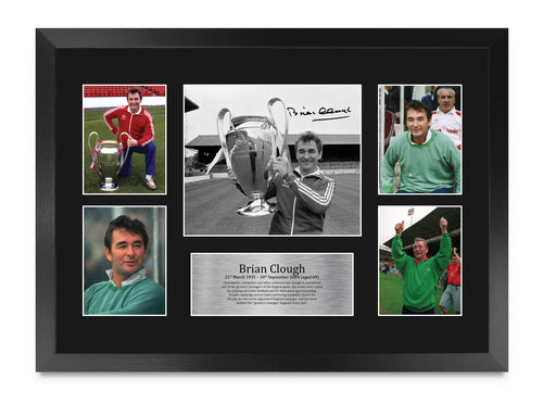 Brian Clough Nottingham Forest A3 framed print