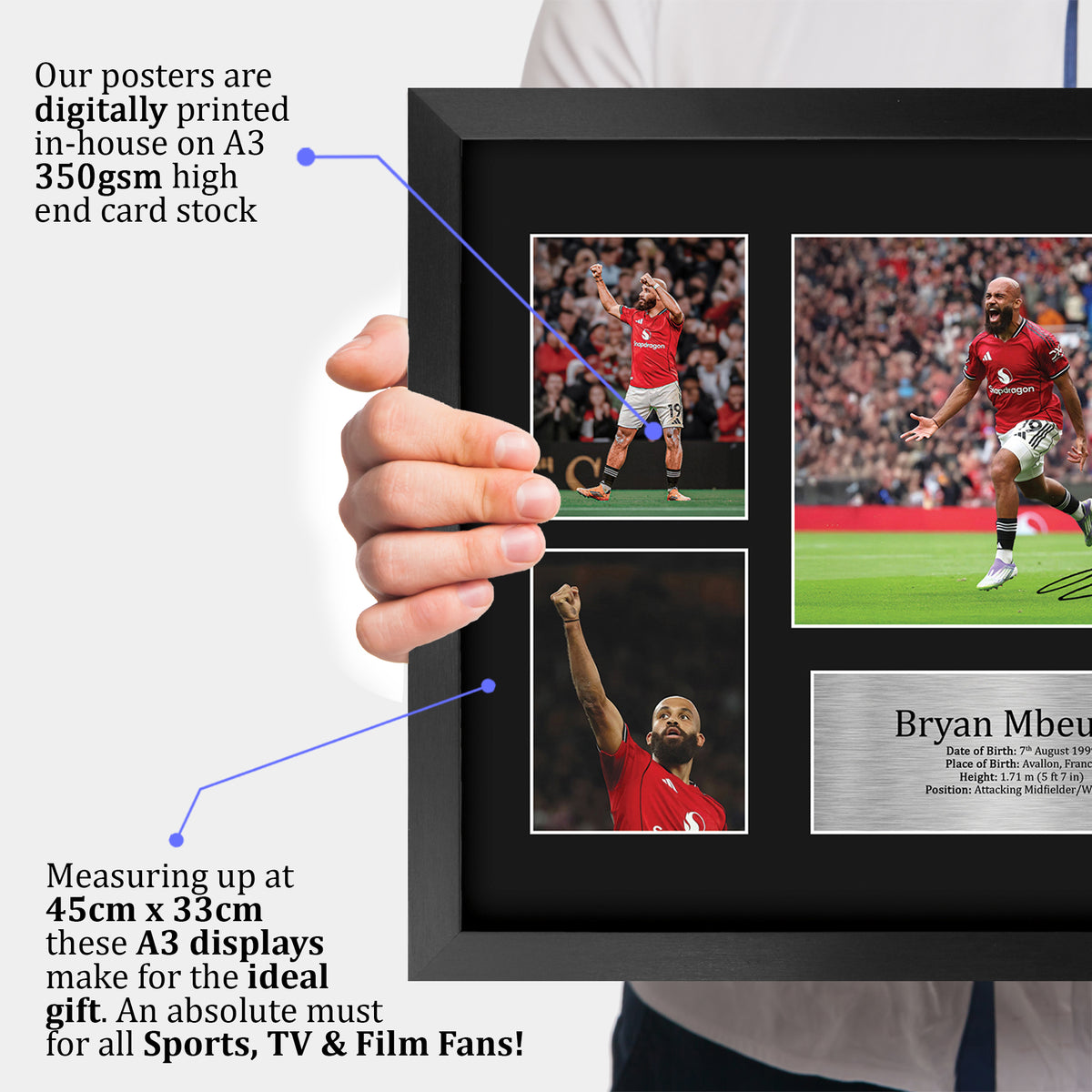 Brian Mbeumo A3 framed print, view 3