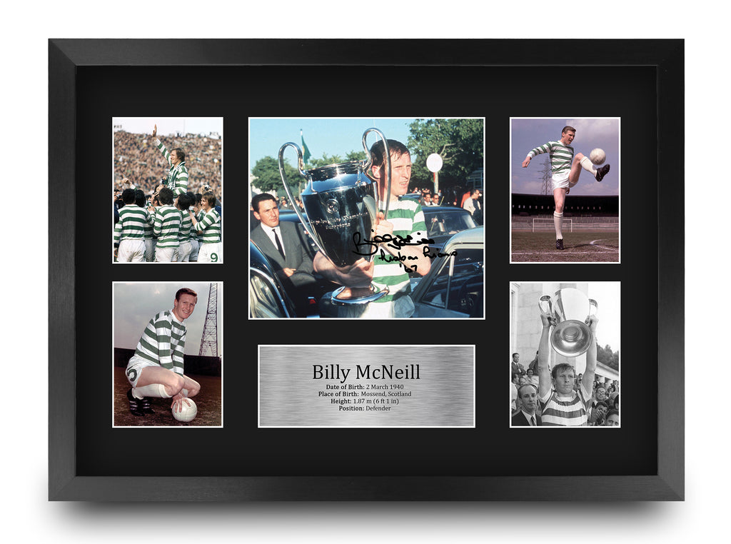 Billy McNeill A3 framed print