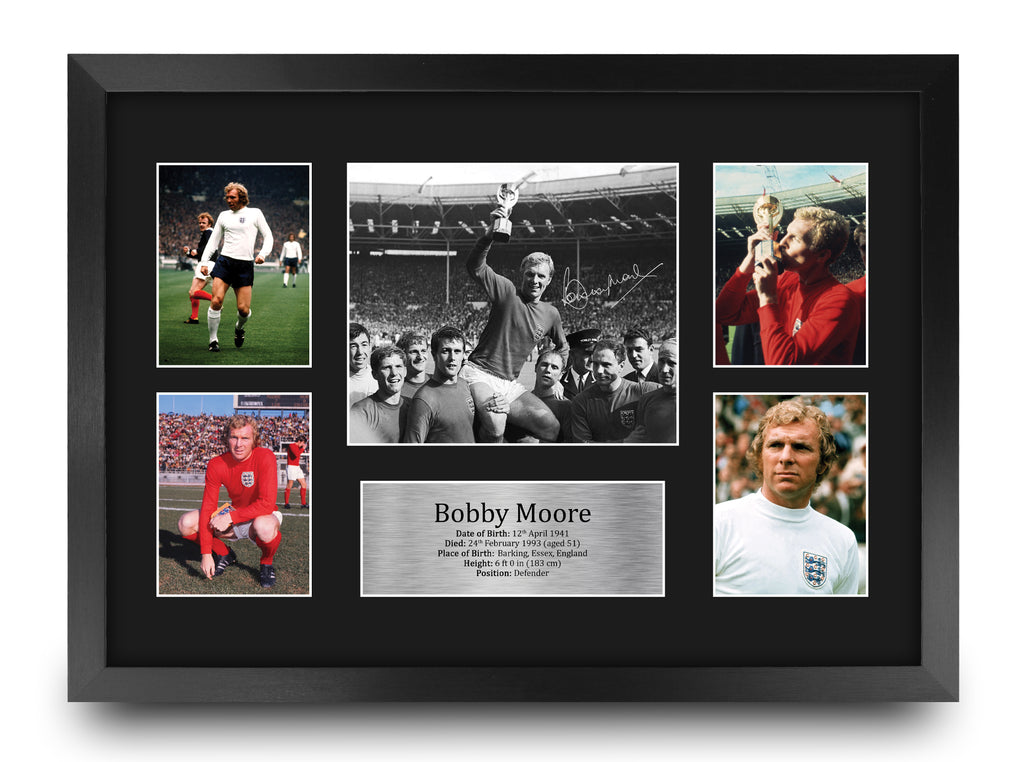 Bobby Moore England A3 framed print