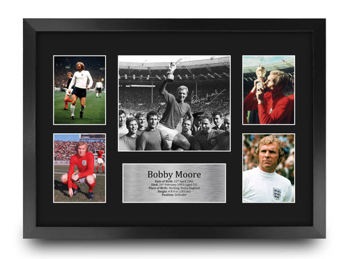 Bobby Moore England A3 framed print
