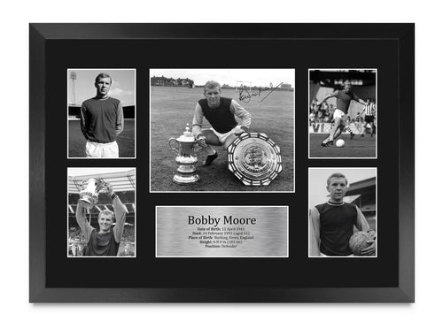 Bobby Moore A3 framed print