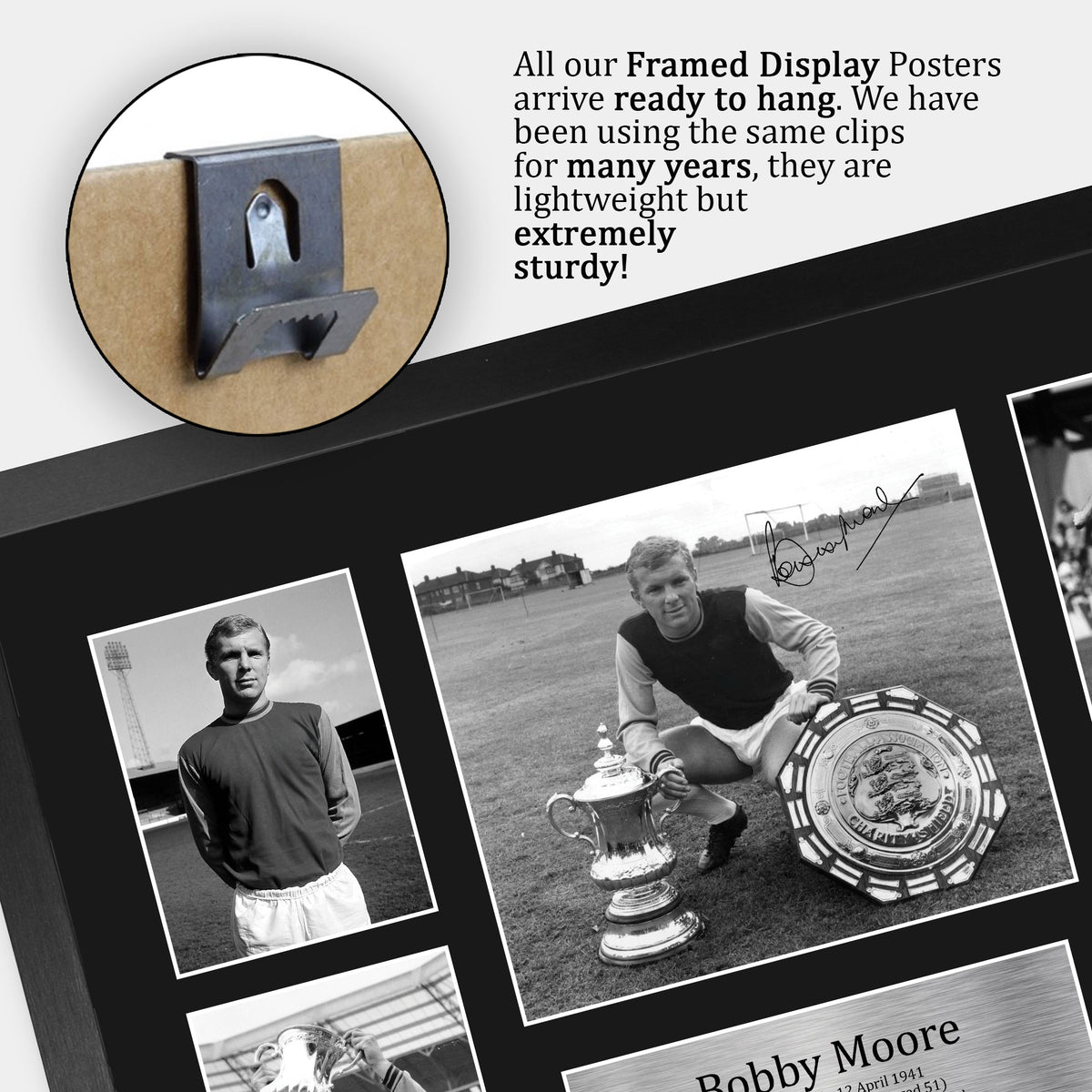 Bobby Moore A3 framed print, view 5