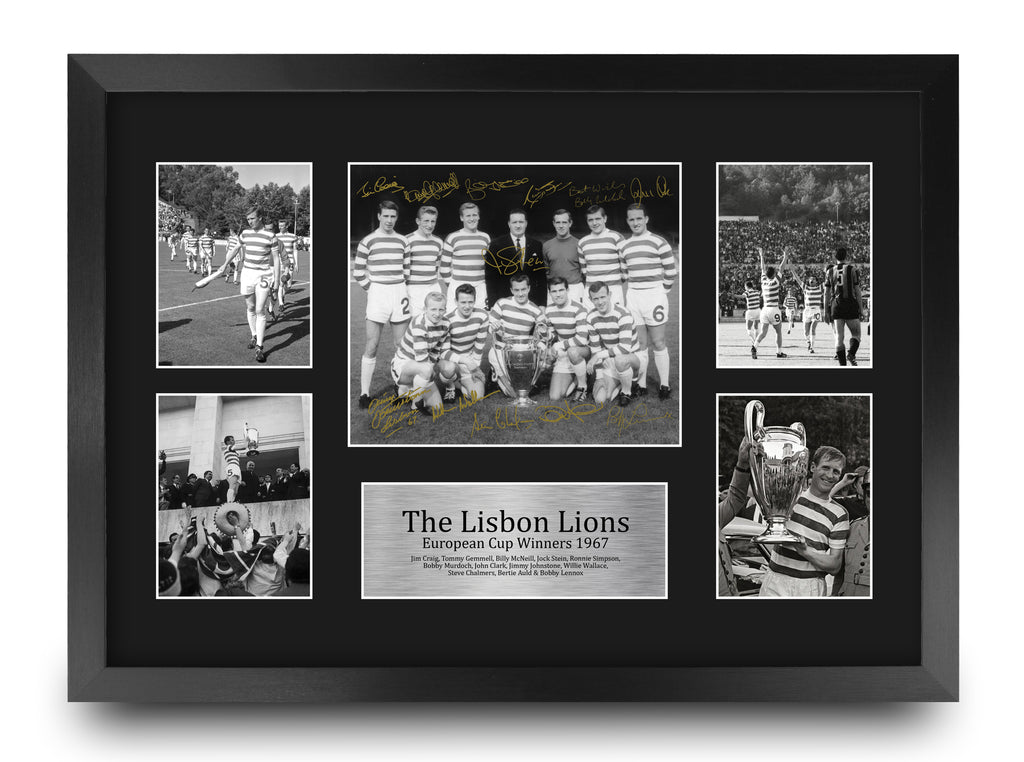 Celtic Lisbon Lions 1967 UEFA Euro Cup Winners A3 framed print