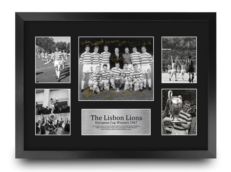 Hoops Lisbon Lions 1967 UEFA Euro Cup Winners A3 Framed Print