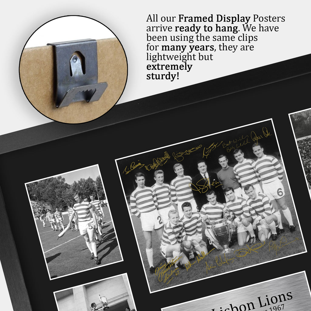 Celtic Lisbon Lions 1967 UEFA Euro Cup Winners A3 framed print, view 5