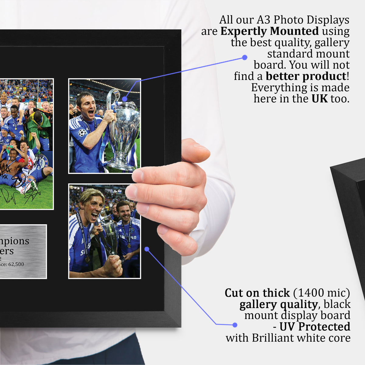 Champions League Winners 2012 A3 framed print, view 4