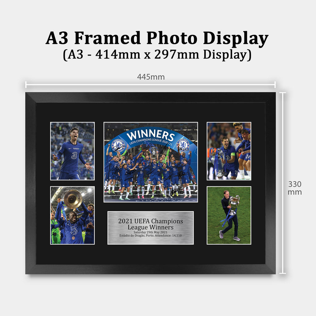 Champions League Winners 2021 A3 framed print, view 2