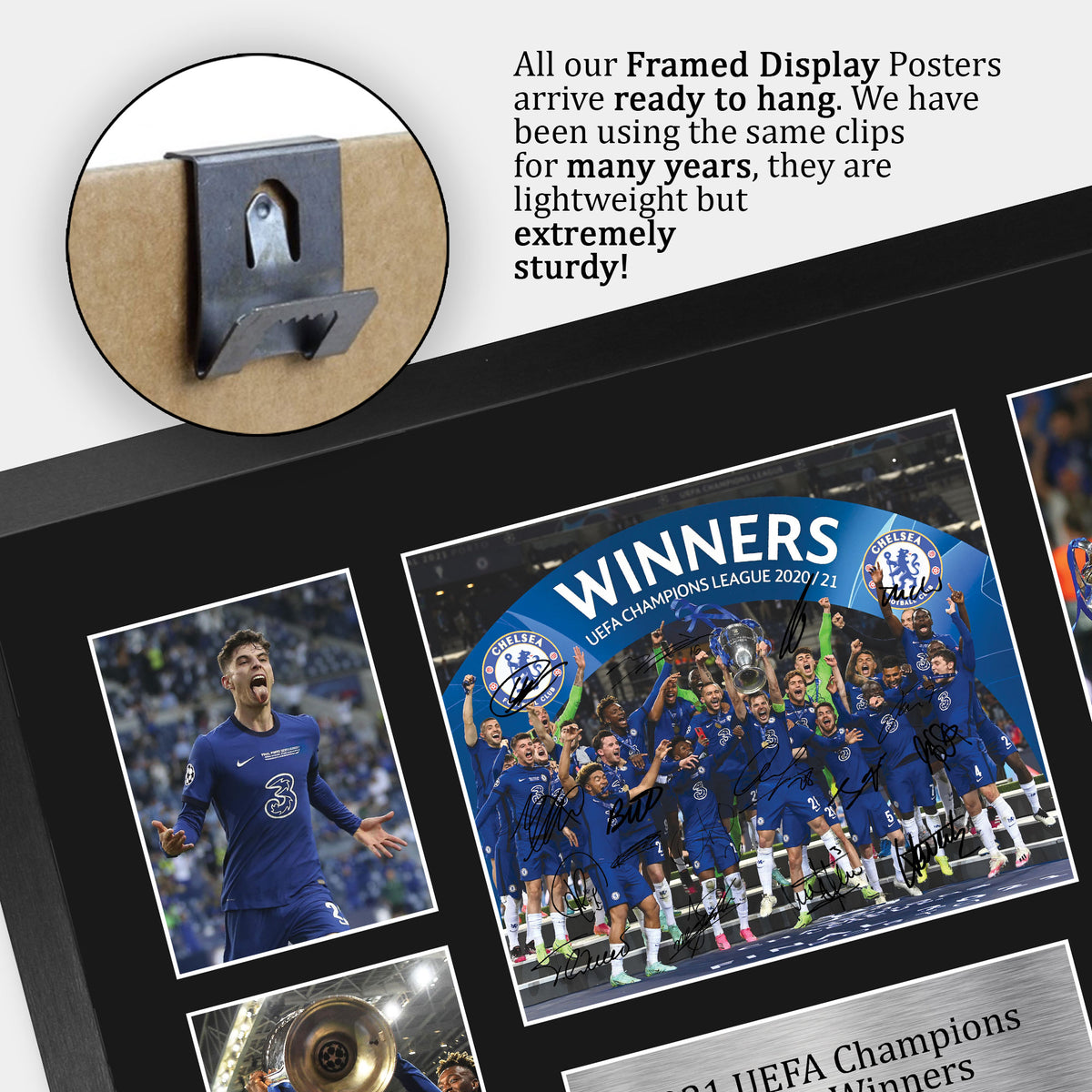 Champions League Winners 2021 A3 framed print, view 5