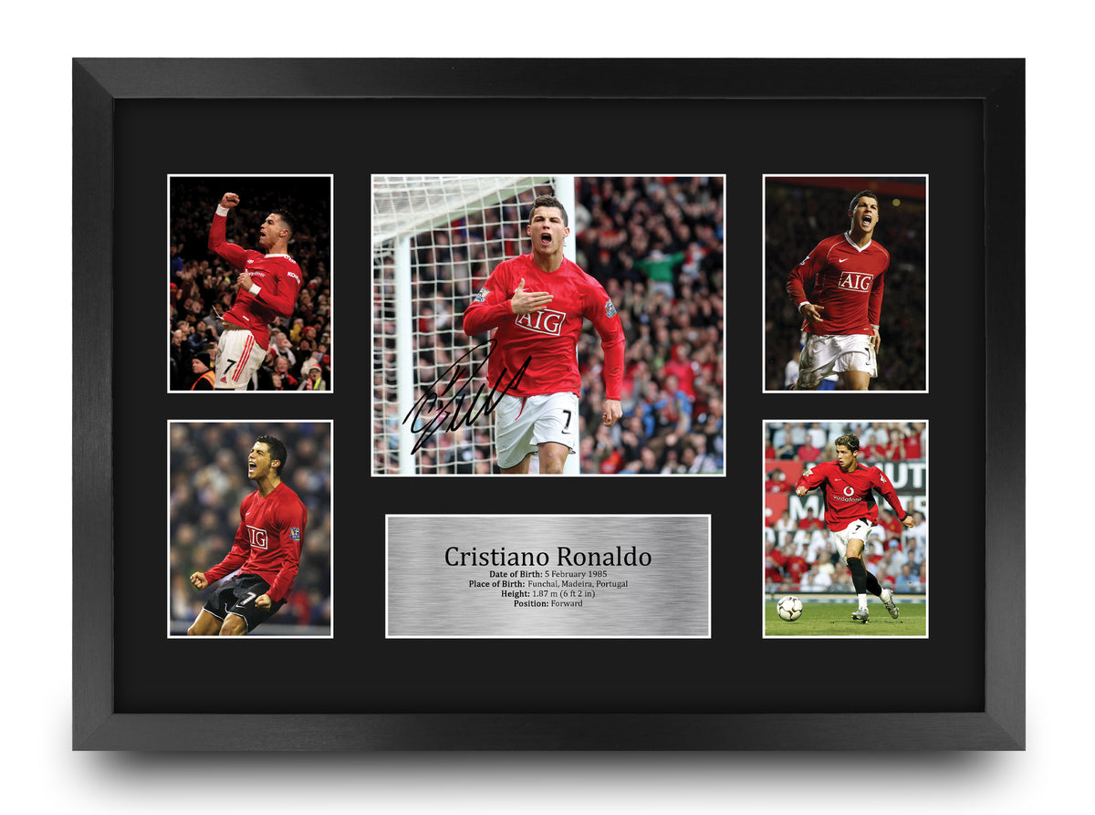 Cristiano Ronaldo Manchester United A3 framed print