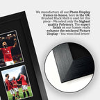 Bruno Fernandes, Bryan Mbeumo, Matheus Cunha A3 framed print, view 6