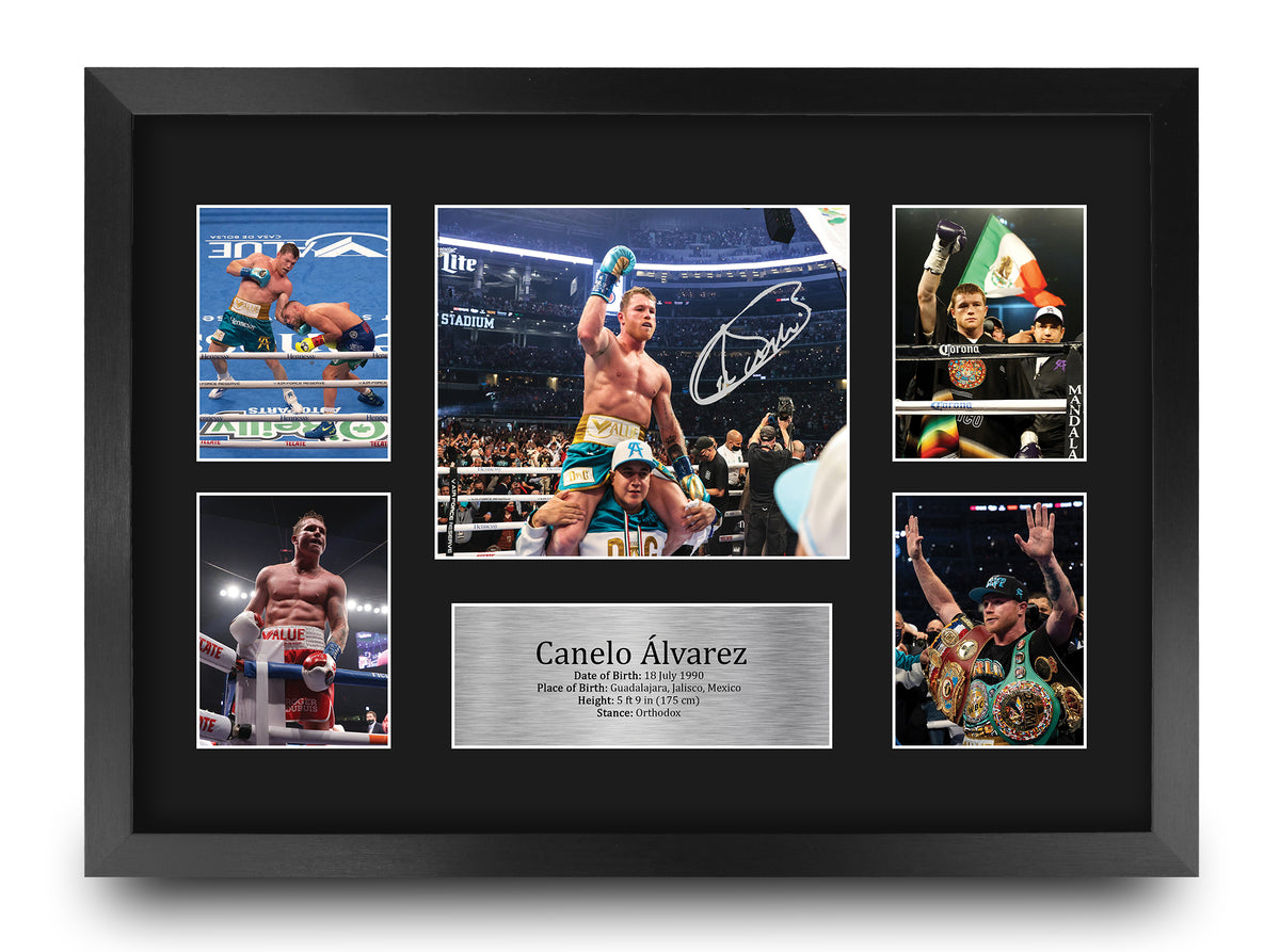 Canelo Alvarez Boxing A3 framed print