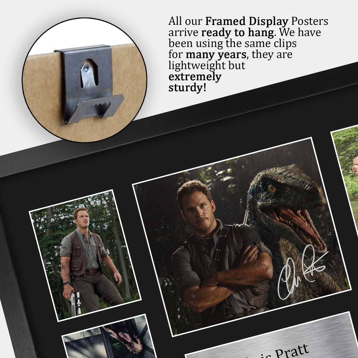 Chris Pratt Jurassic World A3 framed print, view 5