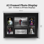 Cristiano Ronaldo & Lionel Messi A3 framed print, view 2