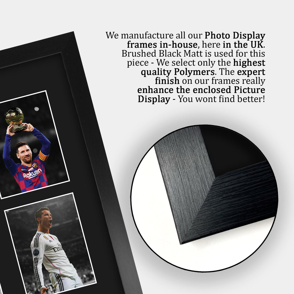 Cristiano Ronaldo & Lionel Messi A3 framed print, view 6