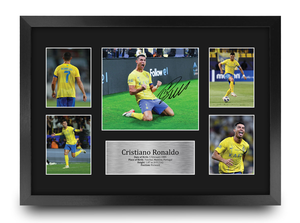 Cristiano Ronaldo Al Nassr A3 framed print