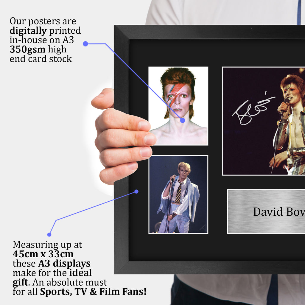 David Bowie A3 framed print, view 3