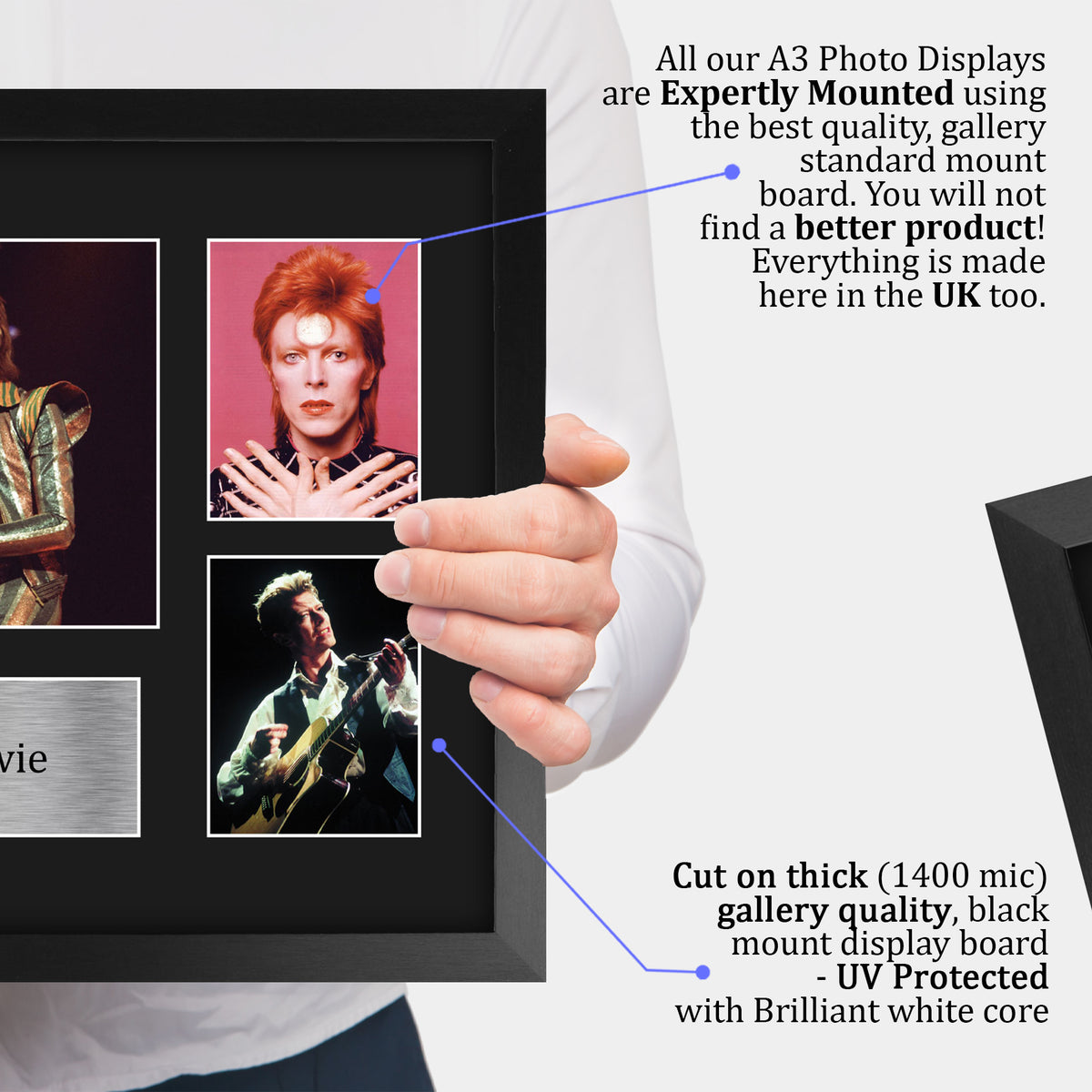 David Bowie A3 framed print, view 4