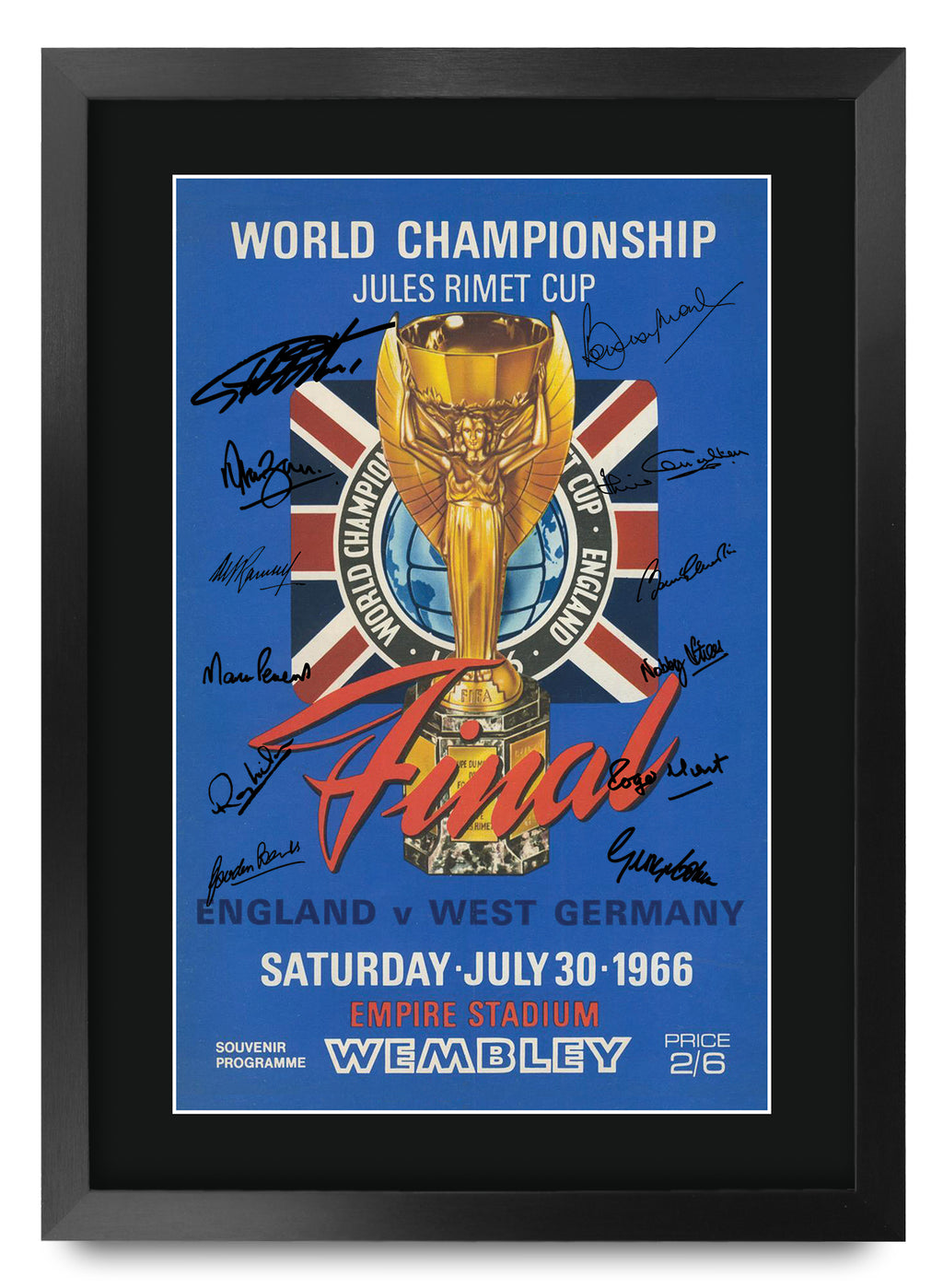 England 1966 World Cup Final A3 framed print