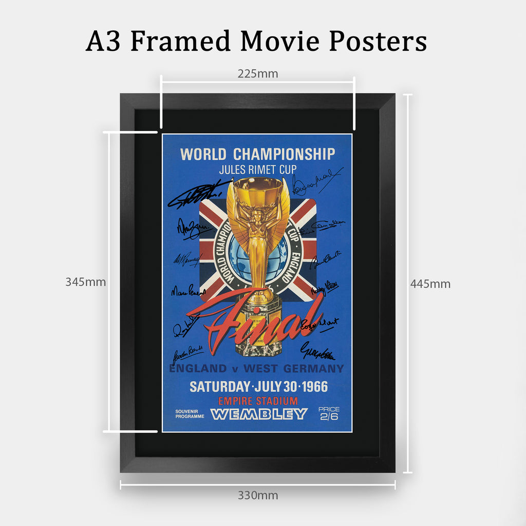 England 1966 World Cup Final A3 framed print, view 2