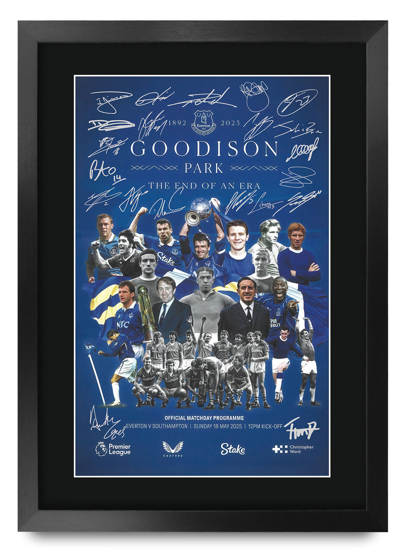Toffees Last Goodison Park Game A3 Framed Print