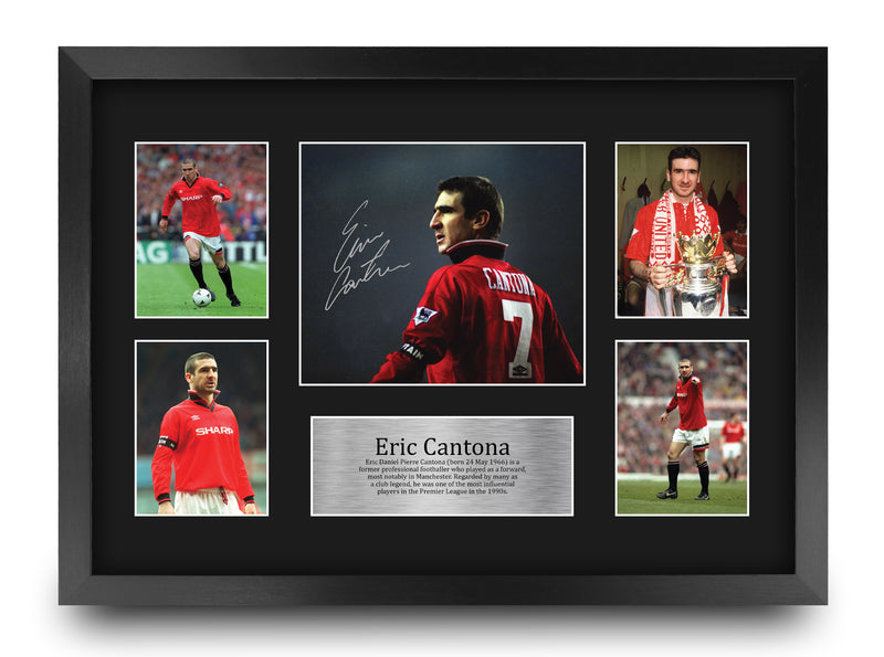 Eric Cantona Manchester United A3 Framed Print