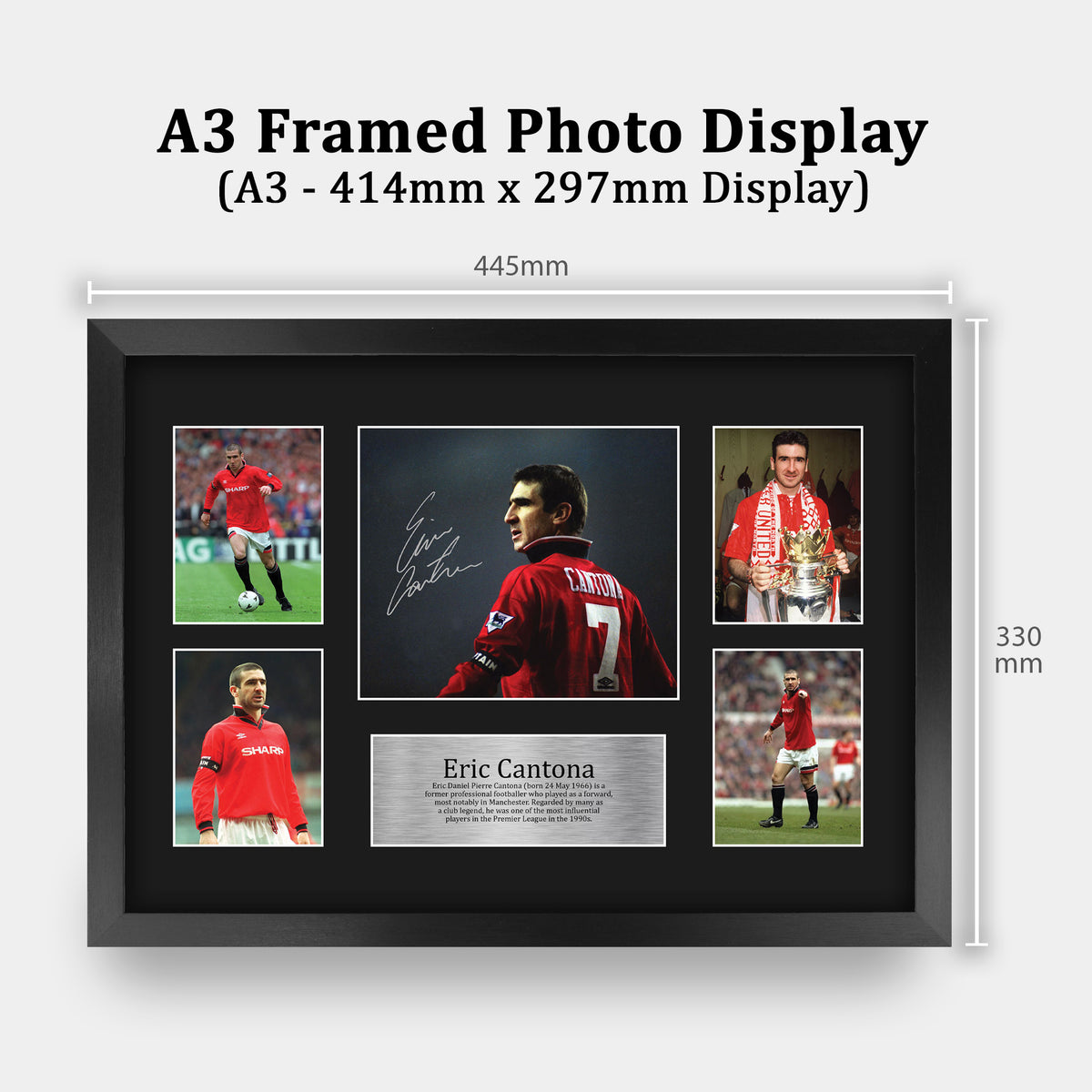 Eric Cantona Gift A3 framed print, view 2