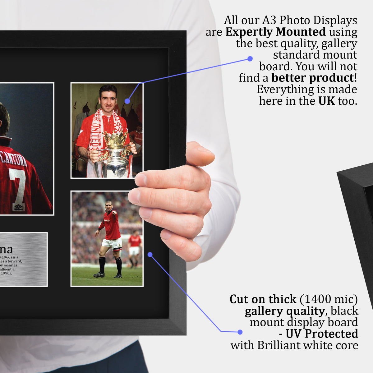 Eric Cantona Gift A3 framed print, view 4