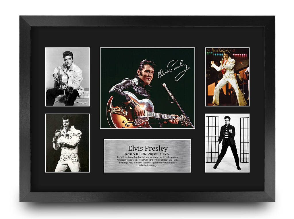 Elvis Presley Musician The King A3 framed print
