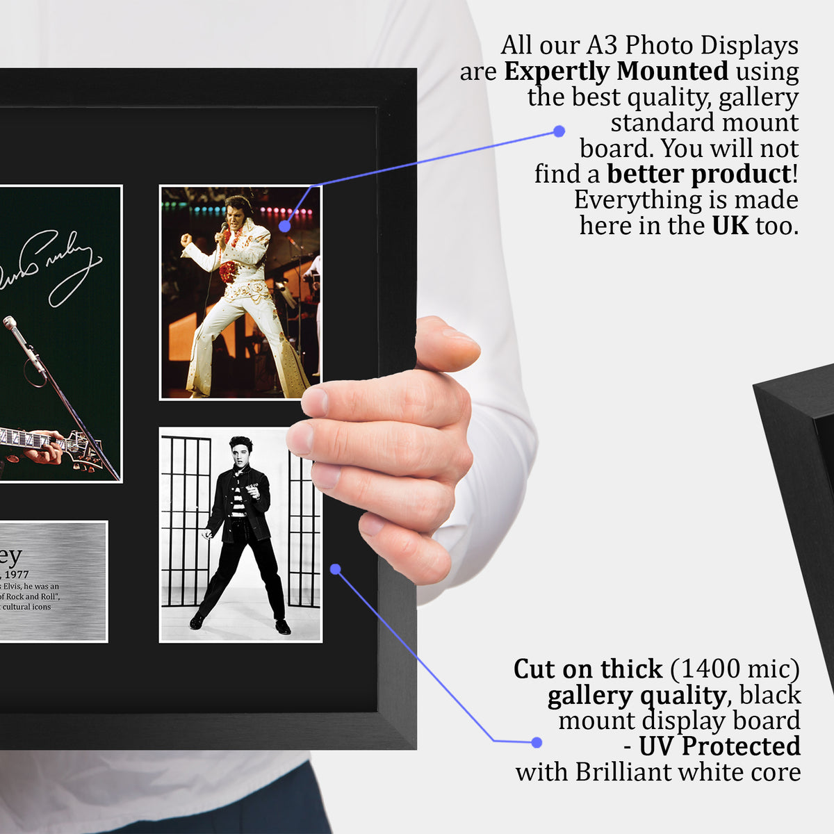 Elvis Presley Musician The King A3 framed print, view 4
